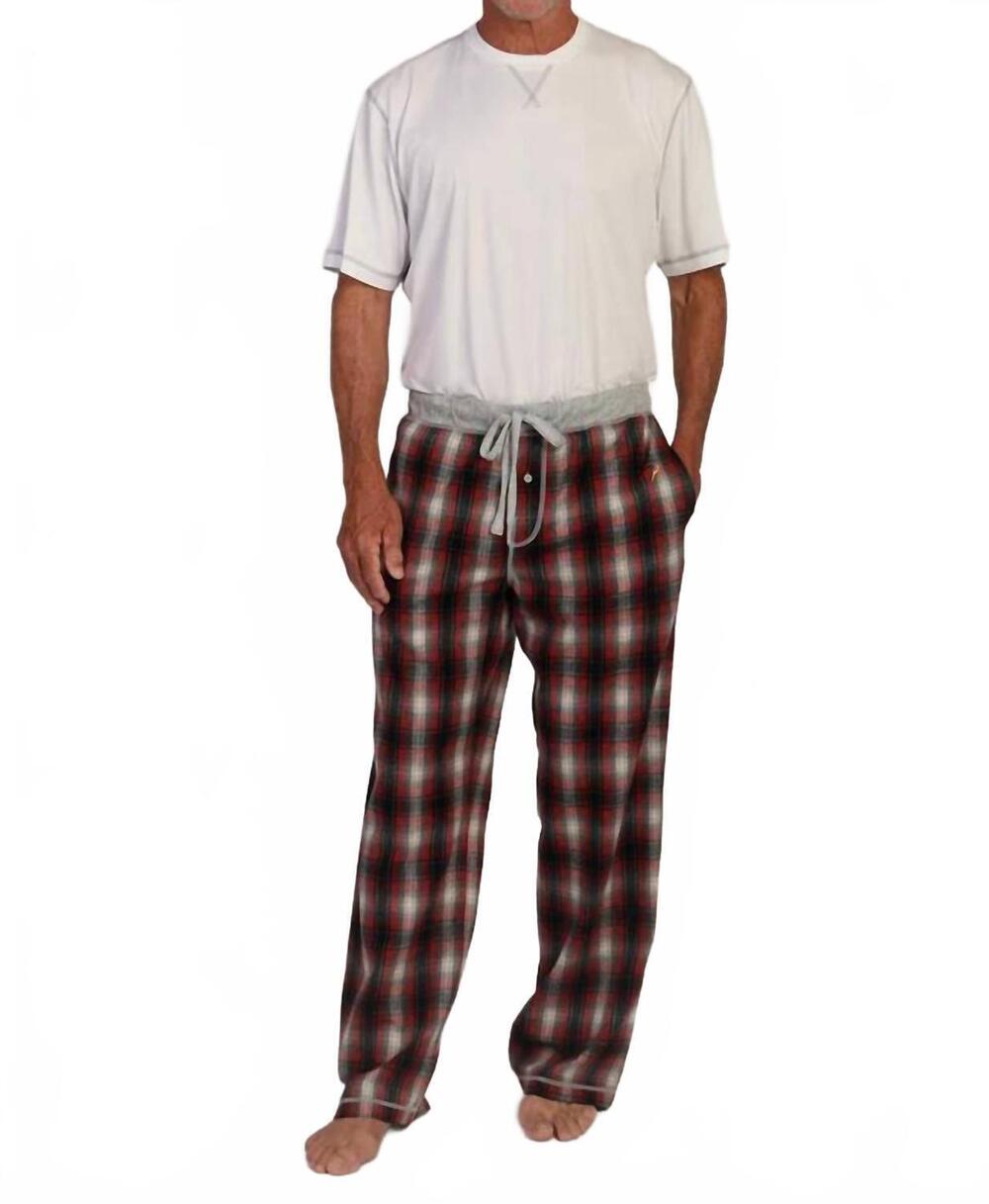 NEW TRUE GRIT summit checks flannel pants in red black